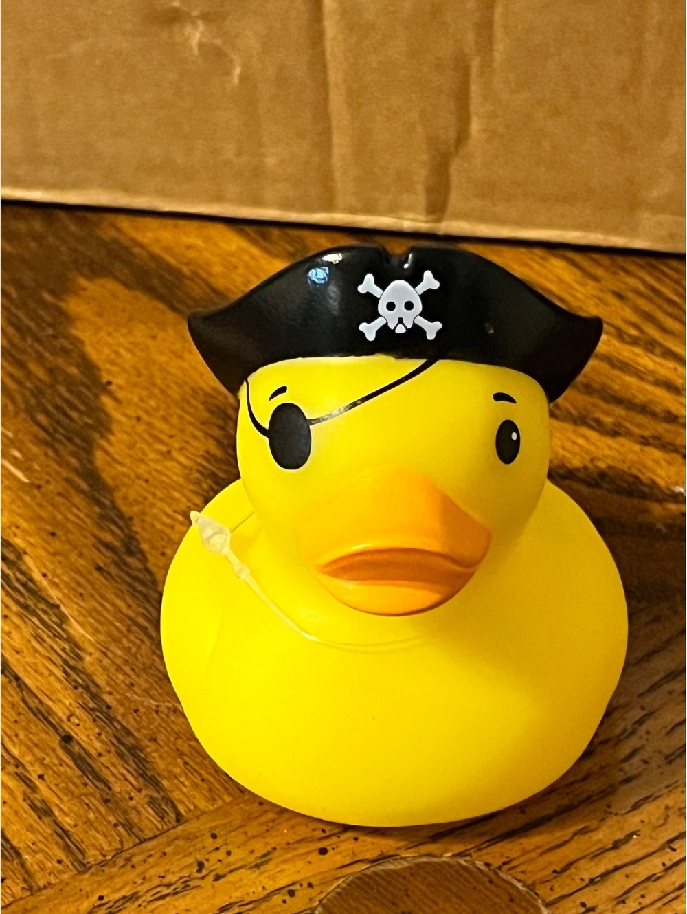 Quirky Pirate Rubber Duck Bath Toy - Eye Patch & Skull Hat